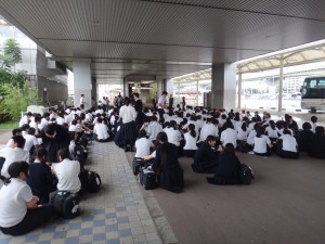 修学旅行 第１団 伊丹空港出発 東大谷高等学校