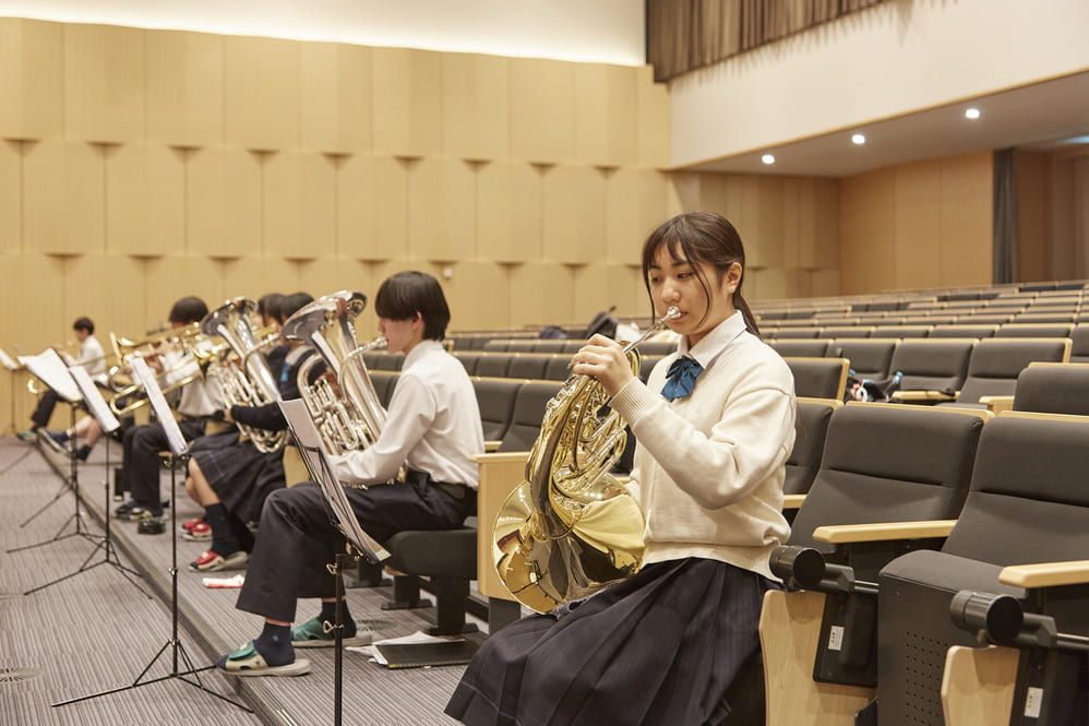 吹奏楽の部活の様子