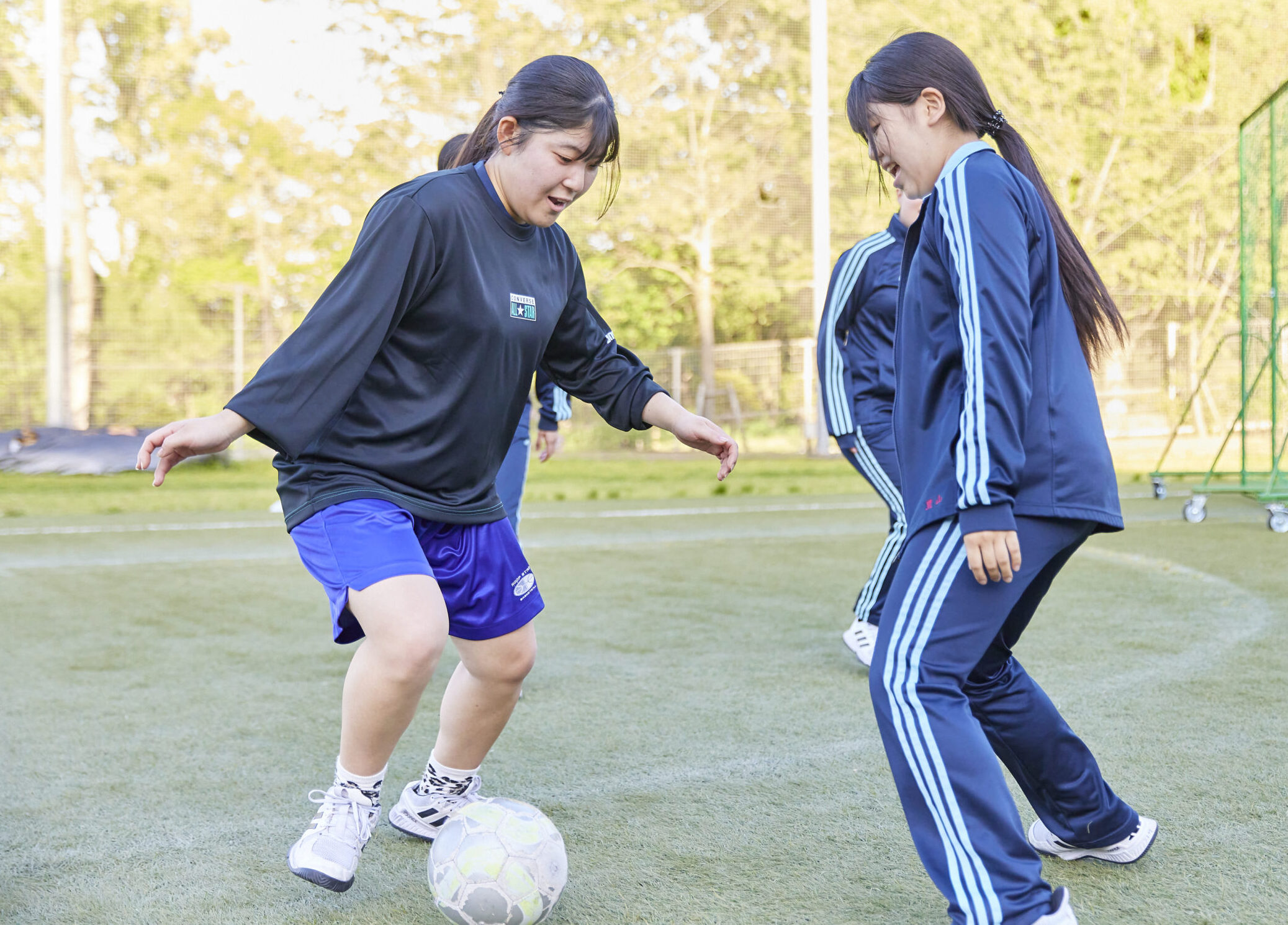 女子フットサル部部活の様子