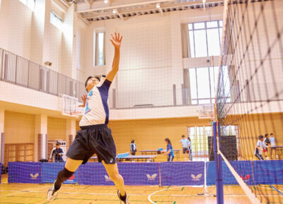 バレーボール部の部活の様子
