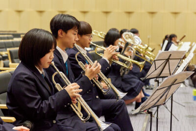 吹奏楽部の様子の写真